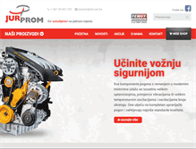 Tablet Screenshot of jurprom.com